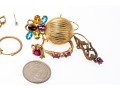 Lot Of Assorted 10k Gold Half Pairs Of Earrings, Assorted Styles, 51.4 Gross Dwt
