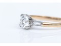 Dainty 14K Brilliant Cut Diamond Ring, Size 5