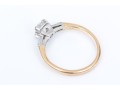Dainty 14K Brilliant Cut Diamond Ring, Size 5