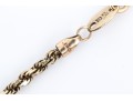 10k Yellow Gold Classic Rope Style Chain