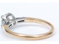 Dainty 14K Brilliant Cut Diamond Ring, Size 5