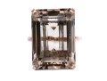 14K Smoky Quartz Set Statement Ring, Size 8.5+