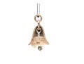 14 Gold Vintage Bell Pendant, Cz Set