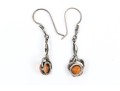 Collection Of Sterling And Amber Rustic Jewelry