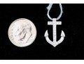 14k White Gold Lovely Diamond Anchor Pendant, App. 0.25 TCW