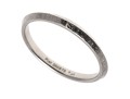 Contemporary Platinum 'Knife Edge' Band Ring, Size 6