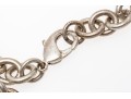 Tiffany And Co. Sterling Silver Address Pendant, On Complementary Chunky Curb Link Chain
