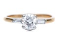 Dainty 14K Brilliant Cut Diamond Ring, Size 5