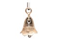 14 Gold Vintage Bell Pendant, Cz Set