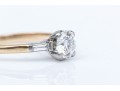 Dainty 14K Brilliant Cut Diamond Ring, Size 5