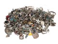 Very Large Lot Of Assorted Silver Half Pairs Of Earrings, Assorted Styles, 708.4 Gross Dwt