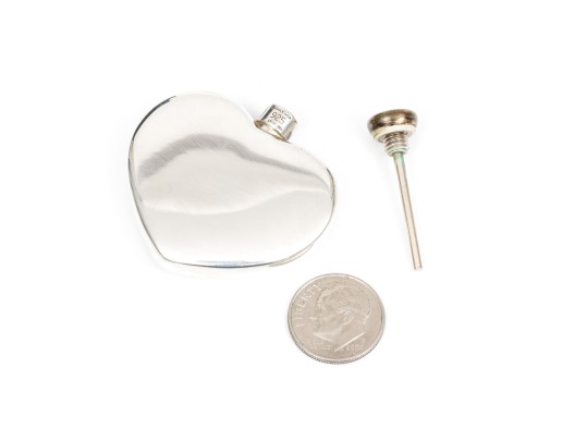 Tiffany & Co. Sterling Heart Perfume Bottle