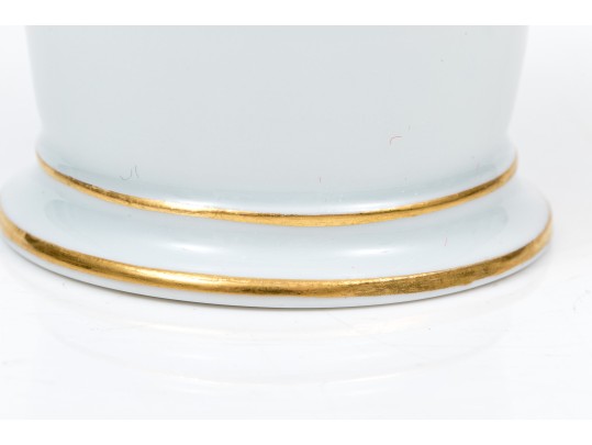 Meissen Lovely Dragon Blue Espresso Cup And Saucer, Gold Rim
