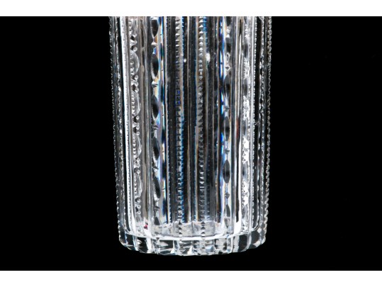 Beautiful Vintage Sterling Silver Topped Cut Crystal 8