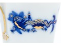 Meissen Lovely Dragon Blue Espresso Cup And Saucer, Gold Rim