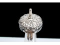 Beautiful Vintage Sterling Silver Topped Cut Crystal 8
