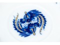 Meissen Lovely Dragon Blue Espresso Cup And Saucer, Gold Rim