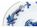 Meissen Lovely Dragon Blue Espresso Cup And Saucer, Gold Rim