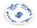 Meissen Lovely Dragon Blue Espresso Cup And Saucer, Gold Rim