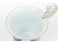 Meissen Lovely Dragon Blue Espresso Cup And Saucer, Gold Rim