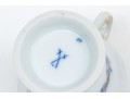 Meissen Lovely Dragon Blue Espresso Cup And Saucer, Gold Rim