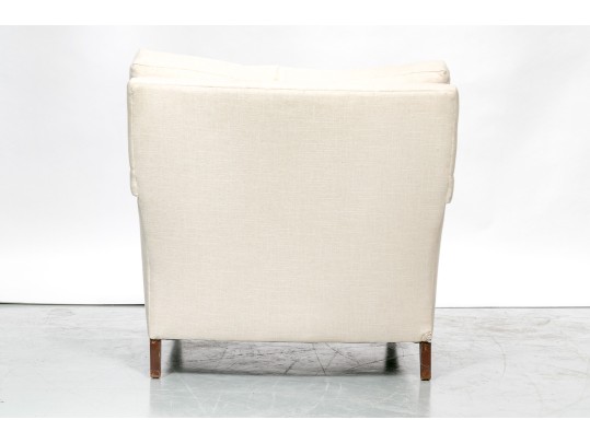 Handsome Fabric Upholstered Club Chair