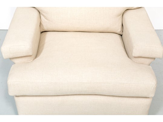 Handsome Fabric Upholstered Club Chair