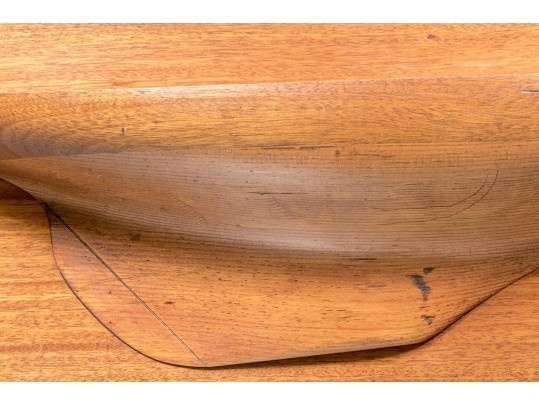 Contemporary Wooden Wall Sailboat Half Model