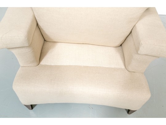 Handsome Fabric Upholstered Club Chair