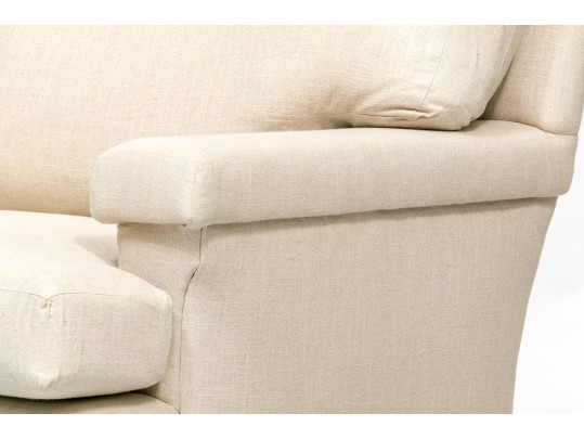 Handsome Fabric Upholstered Club Chair