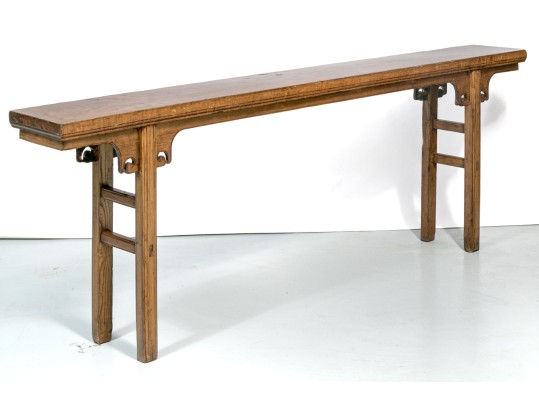 Wonderful Chinese Carved Long Wooden Bench