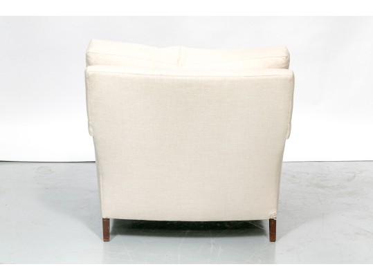 Handsome Fabric Upholstered Club Chair