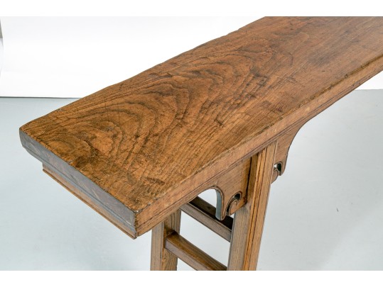 Wonderful Chinese Carved Long Wooden Bench