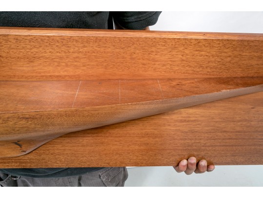 Contemporary Wooden Wall Sailboat Half Model