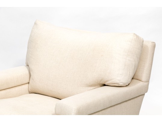 Handsome Fabric Upholstered Club Chair