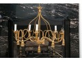 Gilt Metal Five Light Chandelier