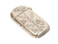 Sterling Silver Lovely Foliate And Floral Chased Antique Match Safe