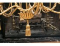 Gilt Metal Five Light Chandelier