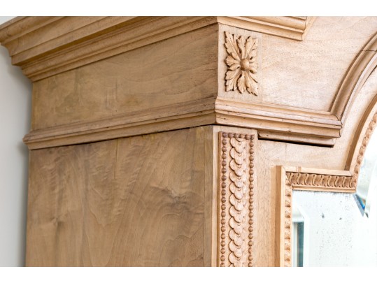 Antique French Louis XV Natural Walnut Armoire, Ca. 1890-1910