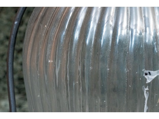 Vintage Aluminum And Glass Lantern