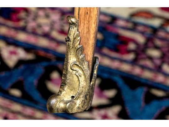 Antique French Louis XV/XVI Tulipwood And Marquetry Gueridon Table, Ca. 1880