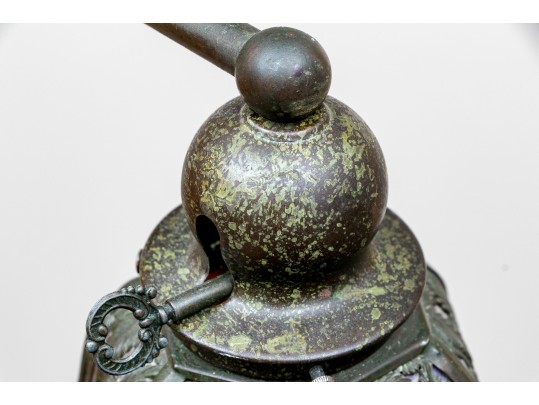 Antique Handel “Sunset Palm” American Arts & Crafts Leaded Glass Shade, Ca. 1900