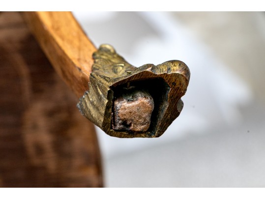 Antique French Louis XV/XVI Tulipwood And Marquetry Gueridon Table, Ca. 1880