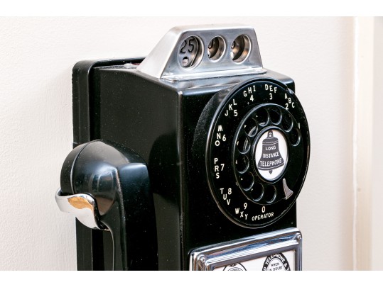 The New England Telephone & Telegraph Co. Boston Bell Wall Mounted Rotary Phone