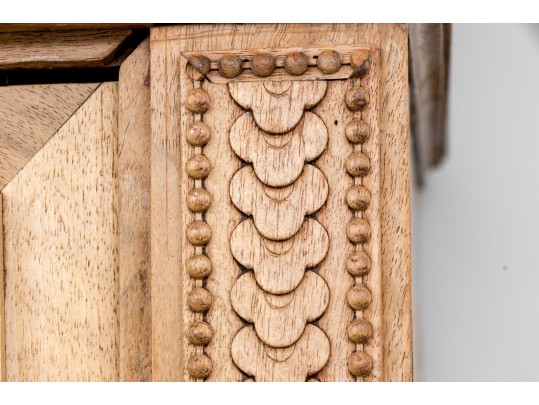 Antique French Louis XV Natural Walnut Armoire, Ca. 1890-1910