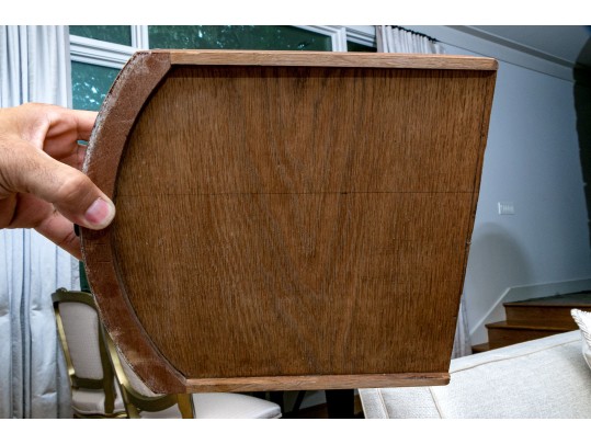 Antique French Louis XV/XVI Tulipwood And Marquetry Gueridon Table, Ca. 1880