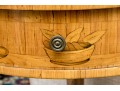 Antique French Louis XV/XVI Tulipwood And Marquetry Gueridon Table, Ca. 1880