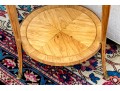 Antique French Louis XV/XVI Tulipwood And Marquetry Gueridon Table, Ca. 1880