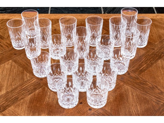 Waterford Lismore Rocks Glasses & Highboys (23 Pc)