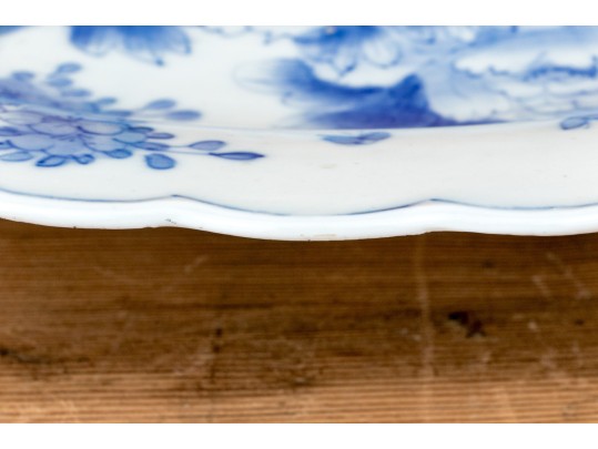 Antique Japanes Blue & White Imari Platter
